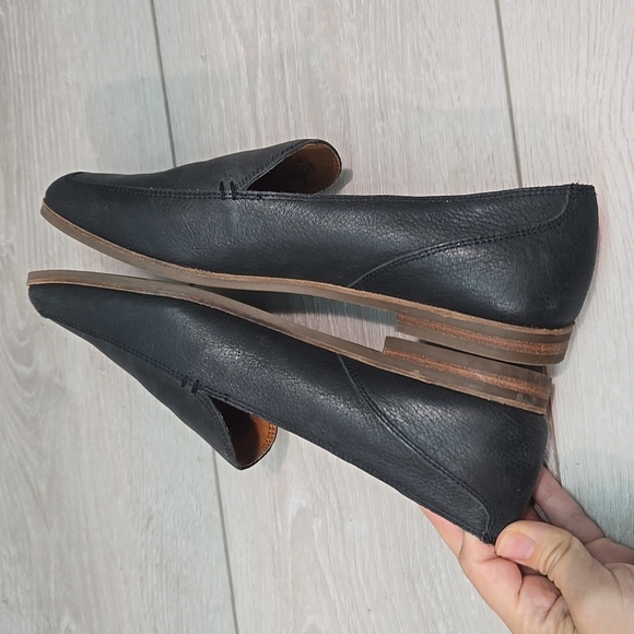 Lucky Brand Women Canyen Black Leather Loafers Slip On Shoes Sz 7M - Picture 8 of 12
